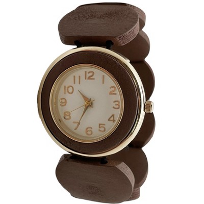 Olivia Pratt Stretch Wooden Watch
