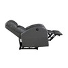 Faux Leather Power Recliner Chair 1pc, Modern Contemporary, Solid Wood Frame, One-Touch Adjustable Power Motion - 4 of 4