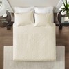 Sapphtopaz 3-Piece Reversible Quilt Set, Cottage-Inspired Stitch Pattern Sheet Set, Bedding Comforter Set for Women, Men, Kids & Teens - 4 of 4