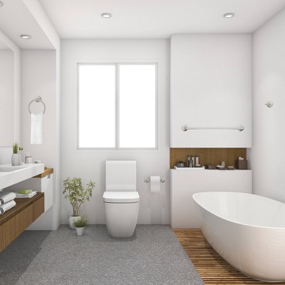 Calisto Satin Nickel 4-Piece Bathroom Hardware Accessory Kit