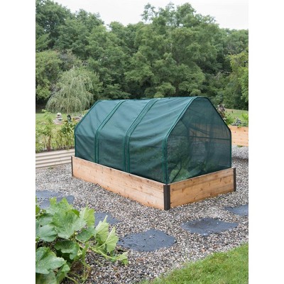 Polyethylene 3-Season Plant Protection Tent with Zippered Doors