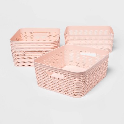 Set of 4 Medium Storage Baskets Blush - Room Essentials™