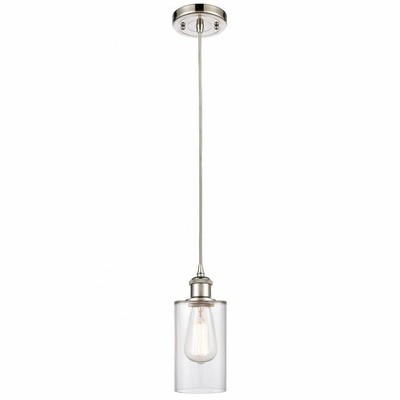 Clymer - 1 Light Cord Hung Mini Pendant In Art Deco Style-10 Inches Tall and 3.88 Inches Wide