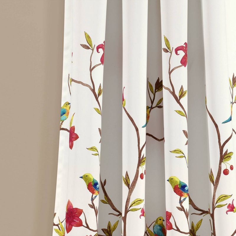 Set of 2 Neela Birds Light Filtering Window Curtain Panels - Lush Décor, 4 of 11
