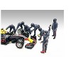 Formula One F1 Pit Crew 7 Figure Set Team Blue Release III for 1/18 Scale Models by American Diorama - 3 of 4