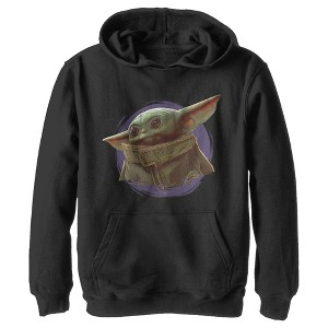 Boy's Star Wars The Mandalorian The Child Circle Halo Pull Over Hoodie - 1 of 3