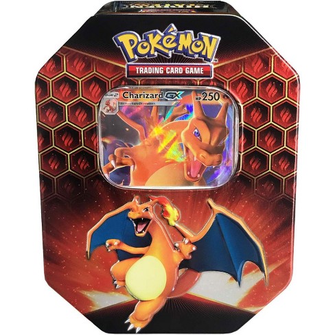 Pokemon Trading Card Game Sun And Moon Hidden Fates Charizard Gx Tin Set