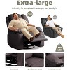 homfan Oversized Recliner Chair w/ Heat & Massage - 360° Swivel Rocking Chair w/ Cup Holder - 4 of 4