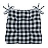 Kate Aurora Set of 2 Country Farmhouse Plaid Stain/Water Resistant Chair Cushions - 3 of 3