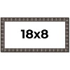 PosterPalooza | Panoramic Deco Black Picture Frame - UV Acrylic, Foam Board Backing, Hanging Hardware - 2 of 4