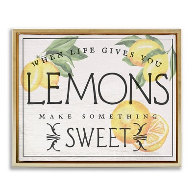 Stupell Industries Bold Vintage Life Gives Lemons, 21" x 17"