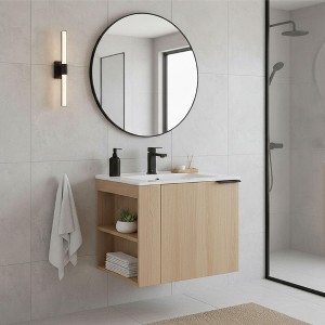 Fine Fixtures Elmridge Modern Bathroom Vanity with White Ceramic Sink - 1 of 4