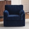 Swivel Accent Chair Upholstered Armchair Single Sofa Couch Cushioned Reading Chair - ModernLuxe - 2 of 4