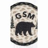 Earth Rugs GSM Bear Lodge Cabin Coaster – Durable 7" Round Braided Jute Accent - 3 of 3