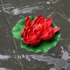 Unique Bargains Artificial Lotus Flower for Garden Ponds Pool Decoration 6 Pcs - 2 of 4