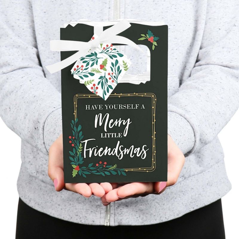 Big Dot of Happiness Rustic Merry Friendsmas - Friends Christmas Party Favor Boxes - Set of 12, 5 of 7