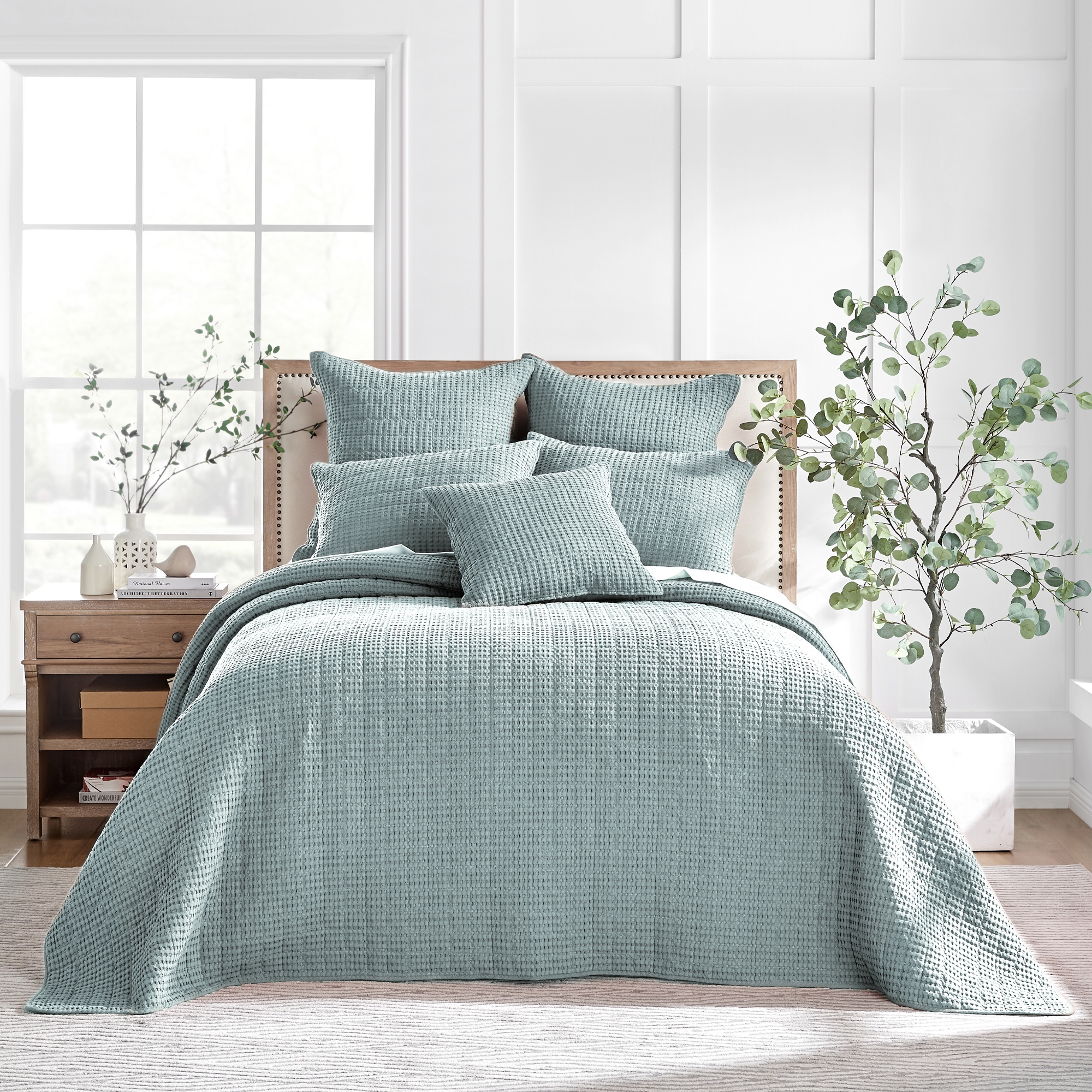 Mills Waffle Spa King Bedspread Set - Levtex Home