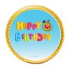 84 Pcs Cooky Melon Kid's Birthday Candy Party Favors Chocolate Coins with Gold Foil - 2 of 2