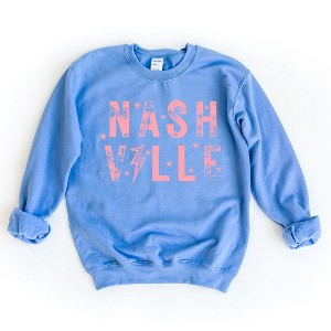Simply Sage Market Women's Graphic Sweatshirt Pink Nashville - 1 of 2