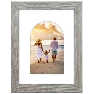 Americanflat Picture Frame with Oval Mat Insert and Shatter-Resistant Glass - Signature Collection - Photo Frame for Wall Display - 1 of 4