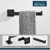 Mixxidea Square Single Towel Hook Bundle with Towel Holder, Square Towel Ring - 2 of 3