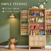 SinCiDo 72" Pantry Cabinet, Kitchen Pantry Storage Cabinet, with 10 Door Shelves & 2 Drawers, Wood Cupboard for Kitchen & Living Room - 2 of 4