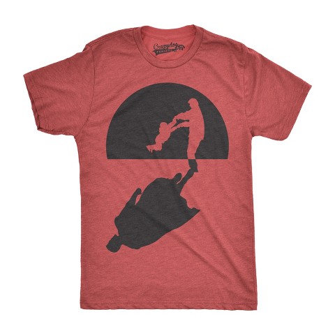 Мужские футболки Crazy Dog T-Shirts, Inc. Mens Super Dad Shadow Funny T Shirt Novelty Vintage Fathers Day Hero T shirt - Crazy Dog Men's T Shirt Gift for Dad Red L