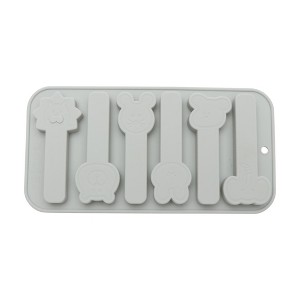 Unique Bargains Candy Mould 6-Cavity Animal Faces Candy Mould 6 Different Designs Hand Wash 8.31"x4.21"x0.55" 1 Pc - 1 of 4