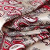 Anna-Kaci Women's Satin Square Scarf with Classic Paisley Print 23.6×23.6 Inches - 3 of 4