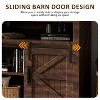 TV Stand for 65+ Inch TV, 33" Tall Farmhouse Entertainment Center with Sliding Barn Door, Wood TV Consoles for Living Room - 4 of 4
