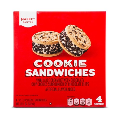 Cookie Ice Cream Sandwich 4 Ct Market Pantry Target