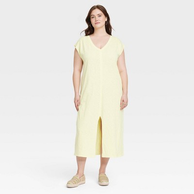 Women's 3/4 Sleeve Midi Shirtdress - Universal Thread™ : Target