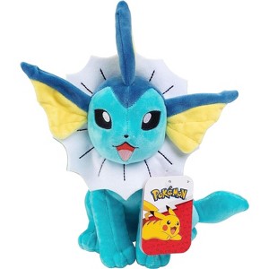 Pokémon Vaporeon 8" Plush - Officially Licensed - Quality & Soft Stuffed Animal Toy - Add Vaporeon to Your Collection! Gift for Kids & Fans of Pokemon - 1 of 3
