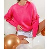 Women's Sweetie Fringe Sweater - Vine & Love - 3 of 4