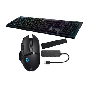 Logitech G LIGHTSPEED Wireless Keyboard (GL Tactile), Mouse, Palm Rest and Hub - 1 of 3