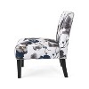 CENGHU Modern Accent Chair, Upholstered Living Room Chair, Armless Chair for Living Room, Bedroom, Blue+Multi - 3 of 4