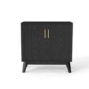 VANIRROR  Storage Cabinet Organizer For Living Room, Sideboard& Buffet, Fluted Accent Chest Cabinet With Adjustable Shelves For Hallway, Entryway - 1 of 4