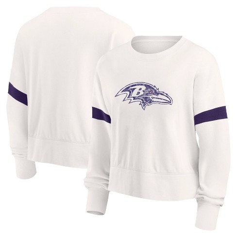 Nfl Baltimore Ravens Women's Primary Antique Long Sleeve Crew Fleece  Sweartshirt : Target
