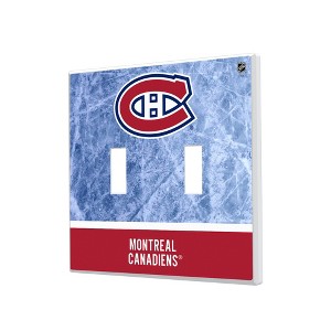 NHL Eastern Conference Teams Ice Wordmark Hidden-Screw Light Switch Plate for Double Toggle - 1 of 4