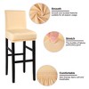 PiccoCasa Bar Pub Counter Height Side Stretch Chair Covers with Elastic Band - 3 of 4