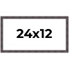 PosterPalooza | Panoramic Slim Profile Brown Picture Frame - UV Acrylic, Foam Board Backing, Hanging Hardware - 2 of 4