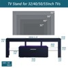 51"W/63"W Modern TV Stand TV  Console Floor TV Cabinet with LED Color Changing Lights, Toughened Glass Shelf and Drawer-ModernLuxe - 3 of 4
