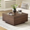 WOWLIVE Lift Top Coffee Table with Hidden Storage,Wooden Square cocktail table for Living Room - 2 of 4
