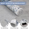 Washable Vintage Floral Medallion Area Rugs, Retro Accent Non Slip Throw Carpet for Bedroom Living Room - 4 of 4
