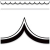 Teacher Created Resources® White with Black Scalloped Die-Cut Border Trim, 35 Feet Per Pack, 6 Packs - 3 of 4