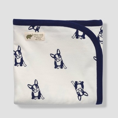 Image of Layette by Monica + Andy Coming Home Swaddle Blanket - Top Dog