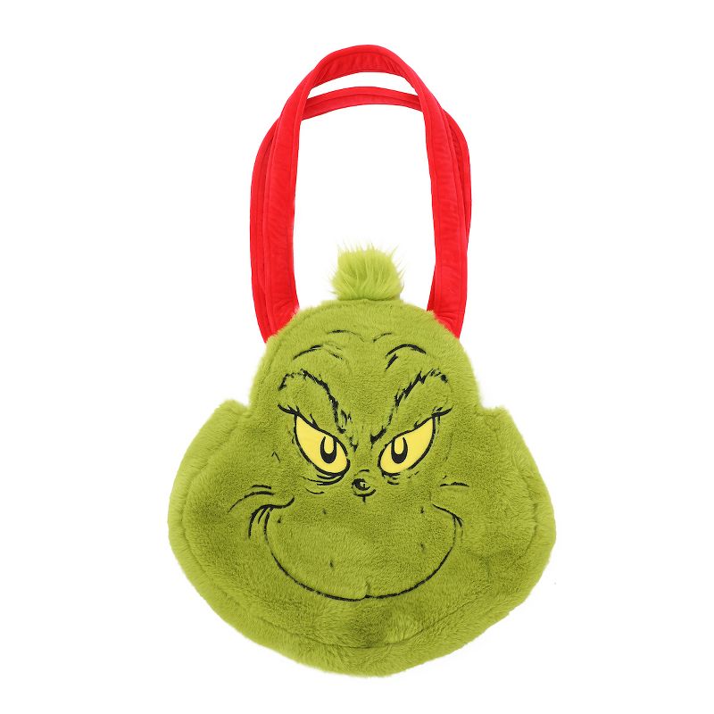 The Grinch 3D Plush Tote Bag With Drop Handle, 1 of 6