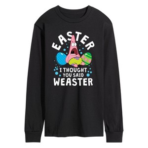 Men's - SpongeBob Squarepants - Easter Weaster Long Sleeve Graphic T-Shirt - 1 of 4
