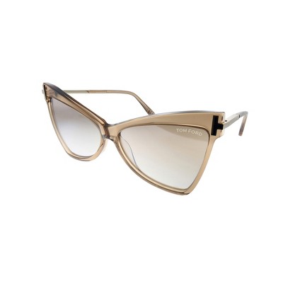 Tom Ford FT 0767 57G Womens Butterfly Sunglasses Beige 61mm