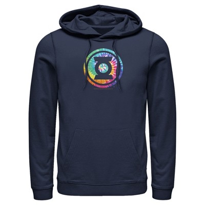 Men's Justice League Tie Dye Logo Pull Over Hoodie